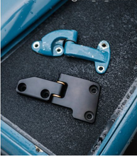 Load image into Gallery viewer, BILLET ALUMINUM REAR DOOR FULL HINGE SET IN BLACK - LAND ROVER DEFENDER