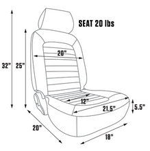 Load image into Gallery viewer, LEGENDS CLASSIC DEFENDER DIRECT BOLT IN BEIGE BUCKET SEAT LEFT HAND SIDE