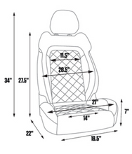 Load image into Gallery viewer, LEGENDS ULTRA TOURING DEFENDER DIRECT BOLT IN BLACK BUCKET SEAT LEFT SIDE