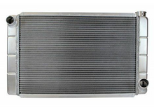 Load image into Gallery viewer, Radiator & Dual Fan set up for Chevy 5.7 Engine installed in Land Rover Defender 90/110/130