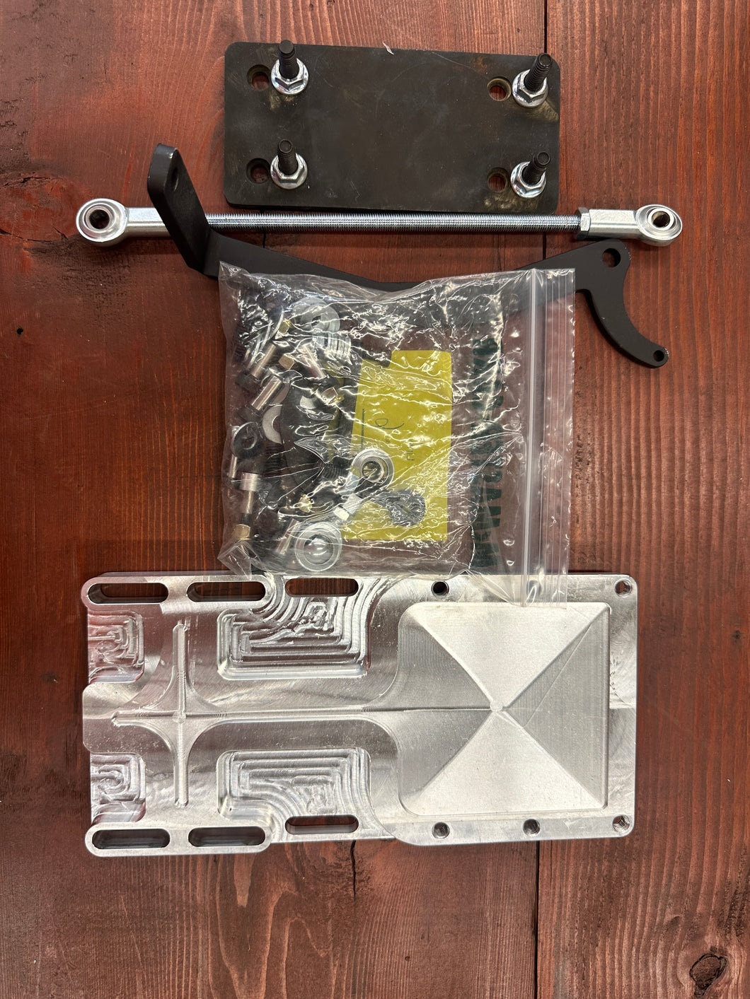 Transfercase shifter relocator kit for 6L80E into Land Rover Defender