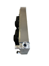 Load image into Gallery viewer, Radiator &amp; Dual Fan set up for GenV LT1  installed in Land Rover Defender 90/110/130

