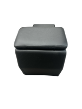 Load image into Gallery viewer, BLACK LEATHER COVERED LAND ROVER DEFENDER CONSOLE FOR AUTOMATIC SHIFTER
