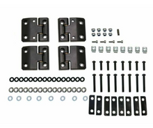 Load image into Gallery viewer, BLACK ALUMINUM FRONT ROW DOOR HINGES FOR LAND ROVER DEFENDER - BILLET ALUMINUM - FITS FROM 1983-2016

