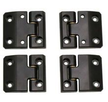 Load image into Gallery viewer, BLACK ALUMINUM BILLET DOOR HINGES FOR LAND ROVER DEFENDER 110 - SECOND ROW HINGES
