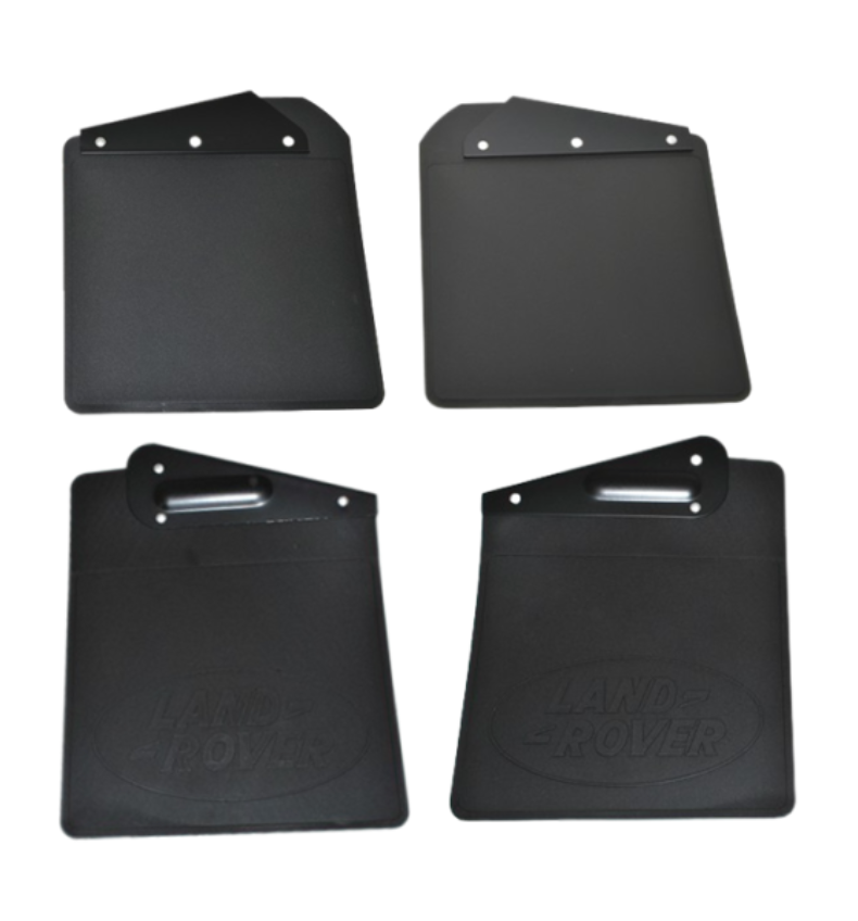 LAND ROVER DEFENDER 90 MUDFLAP SET - NO CUT OUT FOR EXHAUST - SET OF FOUR