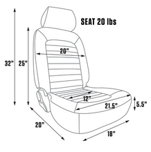 Load image into Gallery viewer, LEGENDS CLASSIC DEFENDER DIRECT BOLT IN GREY BUCKET SEAT RIGHT HAND SIDE
