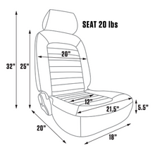 Load image into Gallery viewer, LEGENDS CLASSIC DEFENDER DIRECT BOLT IN BLACK BUCKET SEAT RIGHT HAND SIDE
