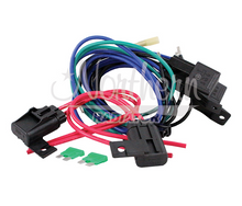 Load image into Gallery viewer, Radiator &amp; Dual Fan set up for Chevy 5.7 Engine installed in Land Rover Defender 90/110/130
