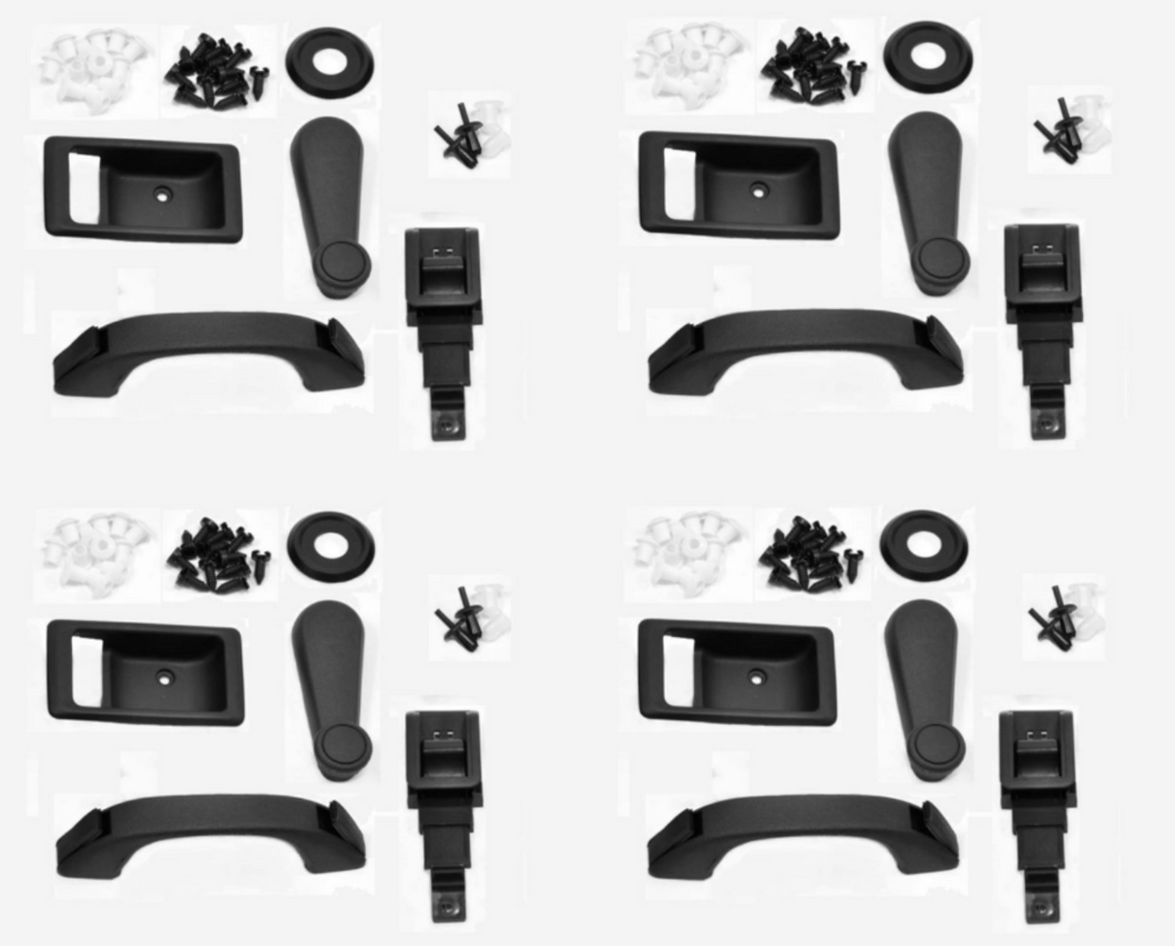 DEFENDER DOOR CARD REFURB AND DOOR LOCK KIT / HANDLE KIT - FOR ALL 4 DOORS 1985-2006