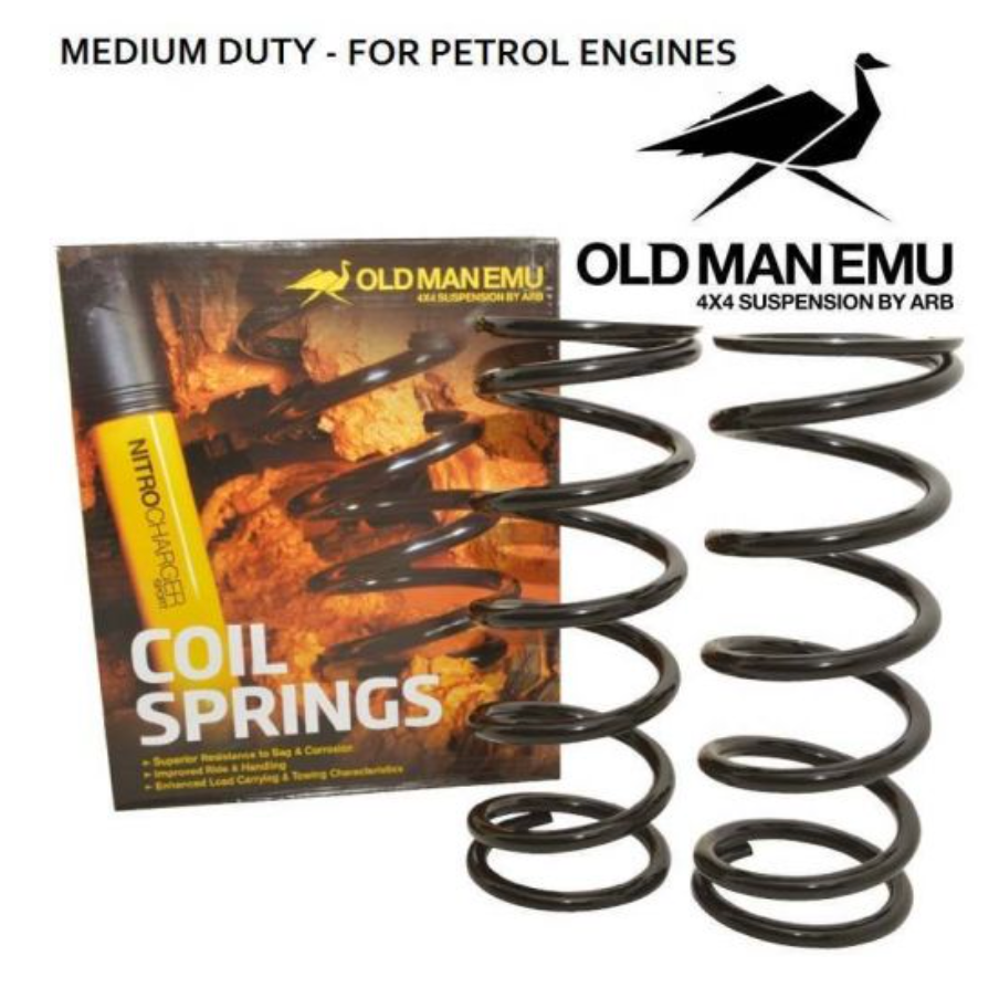 DEFENDER AND DISCOVERY 1 FRONT SPRINGS - OLD MAN EMU - COMES AS A PAIR - UP TO 40MM LIFT