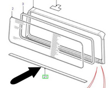 Load image into Gallery viewer, WINDSHIELD FELT SEAL FOR LAND ROVER DEFENDER
