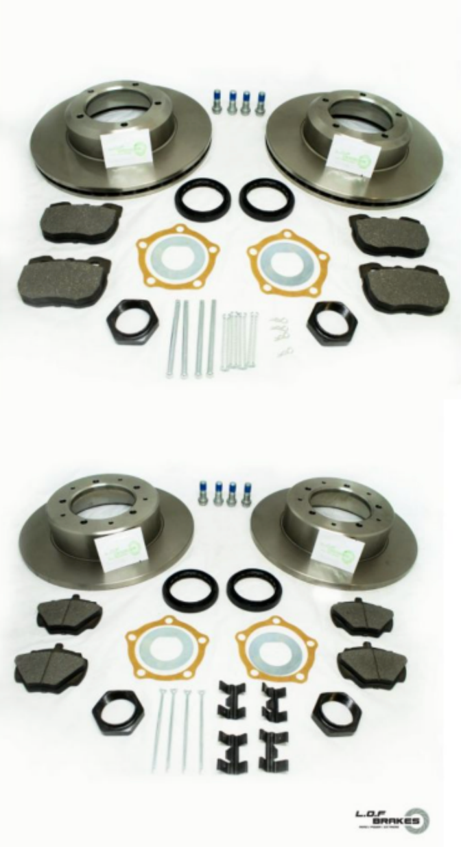 LOF ROADSPEC DISCOVERY VENTED BRAKE REBUILD KIT - FRONT & REAR