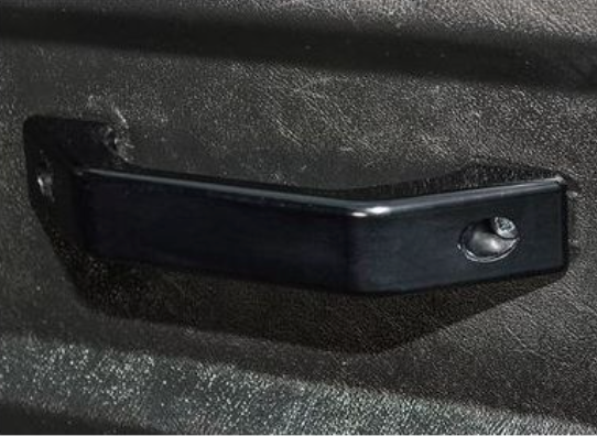 DEFENDER ALUMINUM TRIM PIECES - DEFENDER INTERIOR DOOR HANDLE IN BLACK ANODIZED - COME IN PAIRS