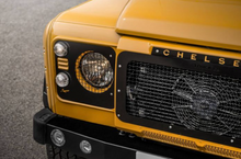 Load image into Gallery viewer, LAND ROVER DEFENDER MILITARY FRONT GRILLE WITH MESH - STAINLESS STEEL - CHELSEA TRUCK COMPANY
