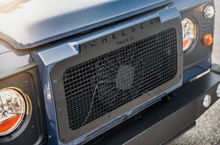 Load image into Gallery viewer, LAND ROVER DEFENDER MILITARY FRONT GRILLE WITH MESH - STAINLESS STEEL - CHELSEA TRUCK COMPANY
