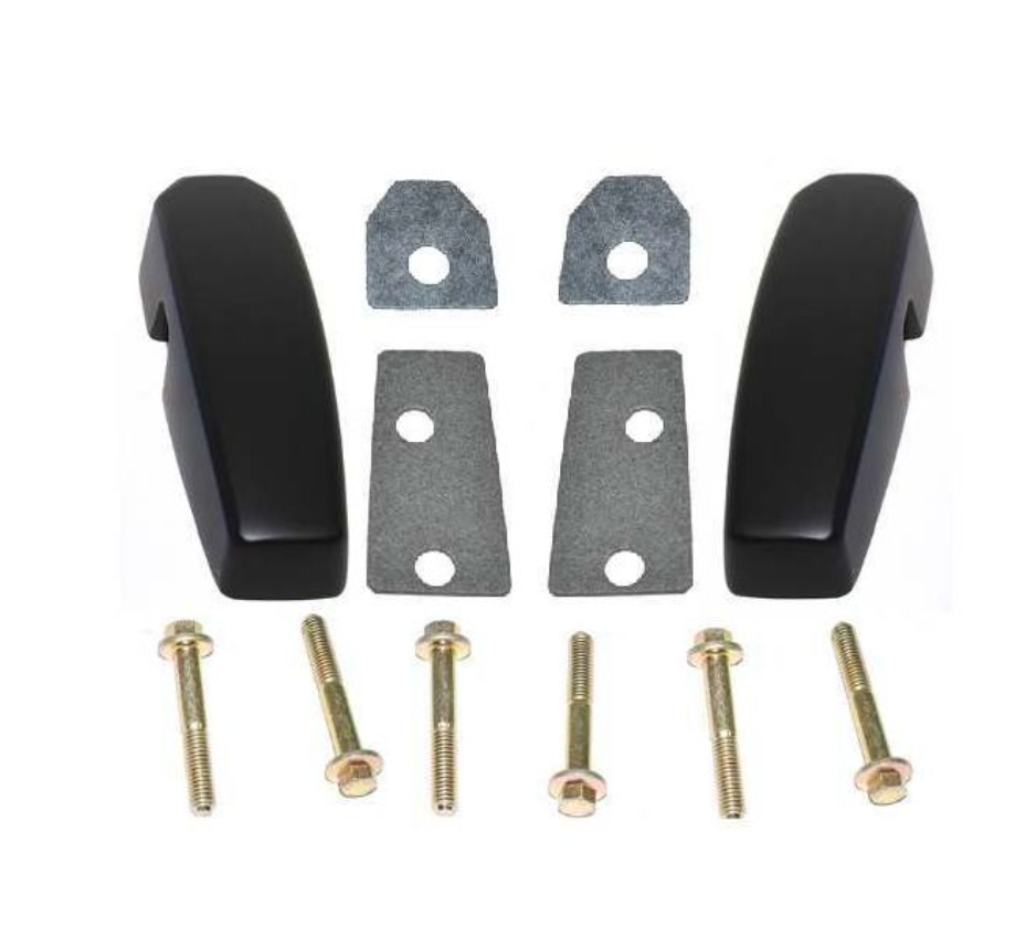 DEFENDER WINDSCREEN BRACKET / HINGE KIT - FITS FROM 1992 ONWARDS - JA CHASSIS NUMBER - TWO BRACKETS, FOUR GASKET AND SIX BOLTS