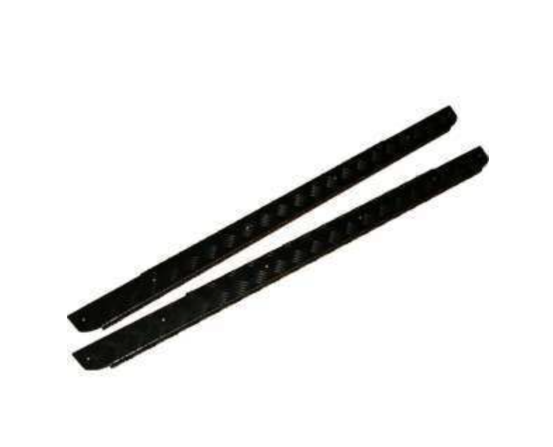 DEFENDER 110 CSW SIDE SILL CHEQUER PLATES IN BLACK