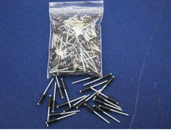 BLACK COLOURED RIVETS - PERFECT FOR BLACK CHEQUER PLATE FOR DEFENDER OR ANY OTHER LAND ROVER VEHICLE - PACK OF 50